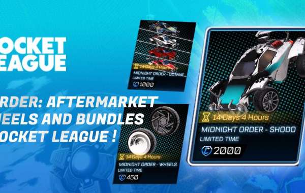 Midnight Order: Aftermarket Decals ,Wheels and Bundles Ride into Rocket league !